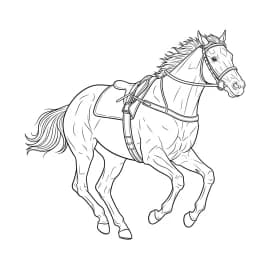 desenho de cavalo para colorir