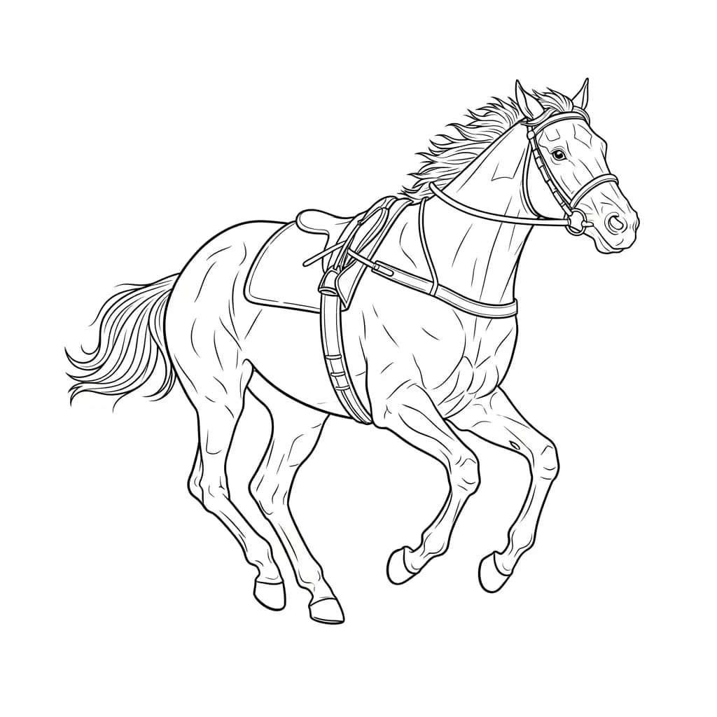desenho de cavalo para colorir