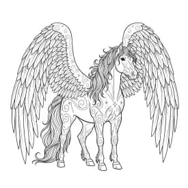 desenho de cavalo para colorir