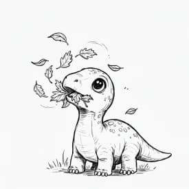 Desenho de Dinossauro para Colorir
