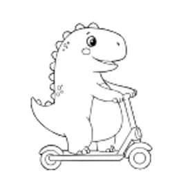 Desenho de Dinossauro para Colorir Desenho de Dinossauro para Colorir