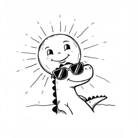 Desenho de Dinossauro para Colorir