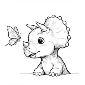 Desenho de Dinossauro para Colorir