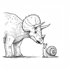 Desenho de Dinossauro para Colorir