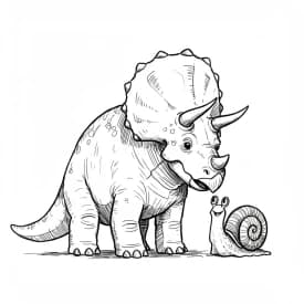 Desenho de Dinossauro para Colorir