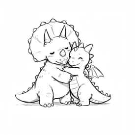 Desenho de Dinossauro para Colorir