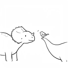 Desenho de Dinossauro para Colorir