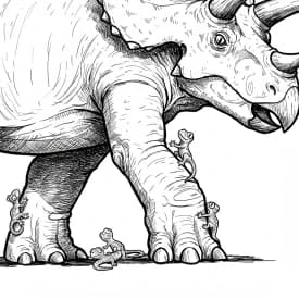 Desenho de Dinossauro para Colorir