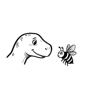 Desenho de Dinossauro para Colorir