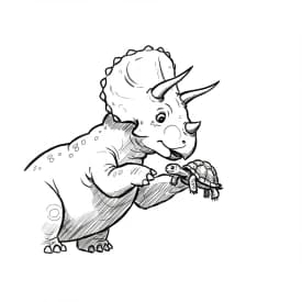 Desenho de Dinossauro para Colorir