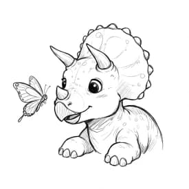 Desenho de Dinossauro para Colorir