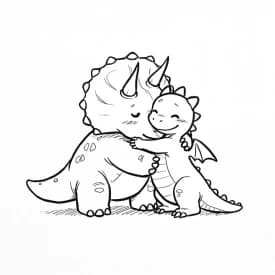 Desenho de Dinossauro para Colorir