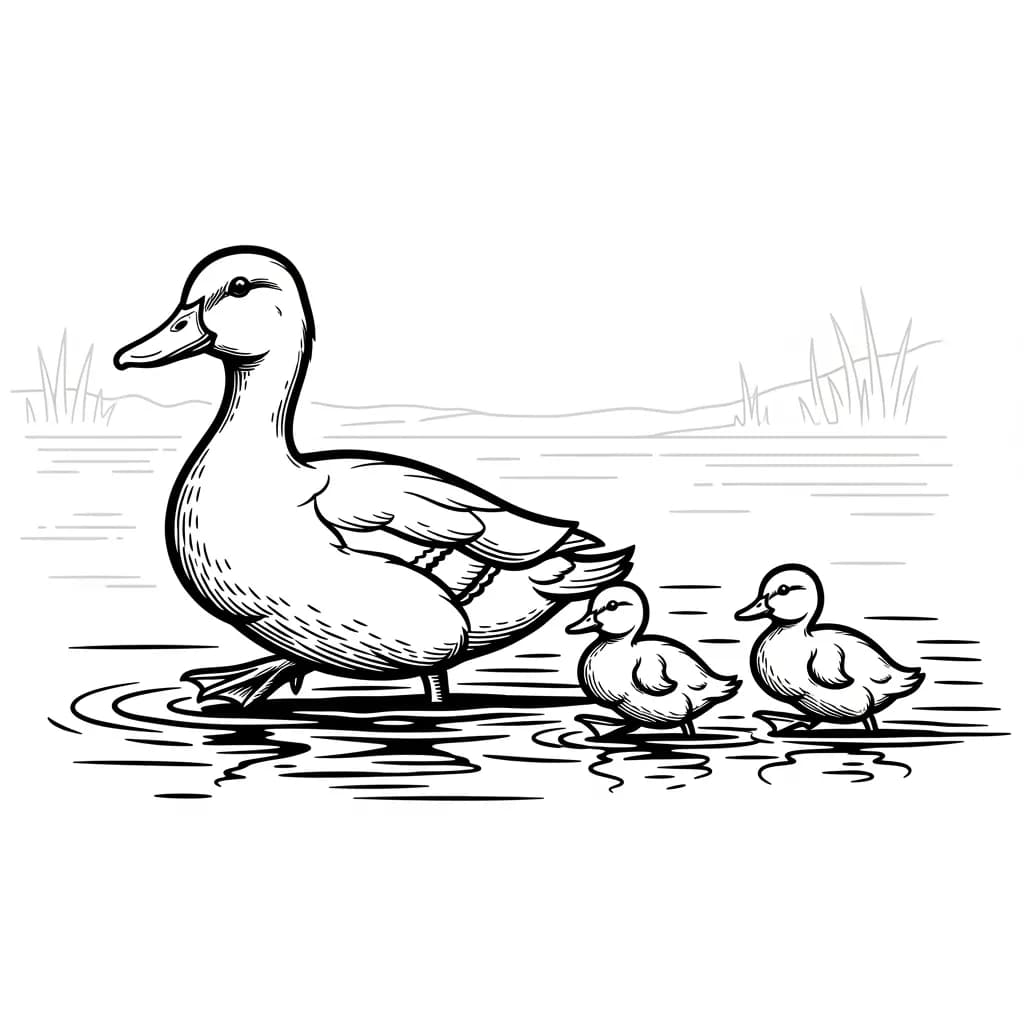 desenho de Duck para colorir