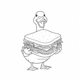 desenho de Duck para colorir