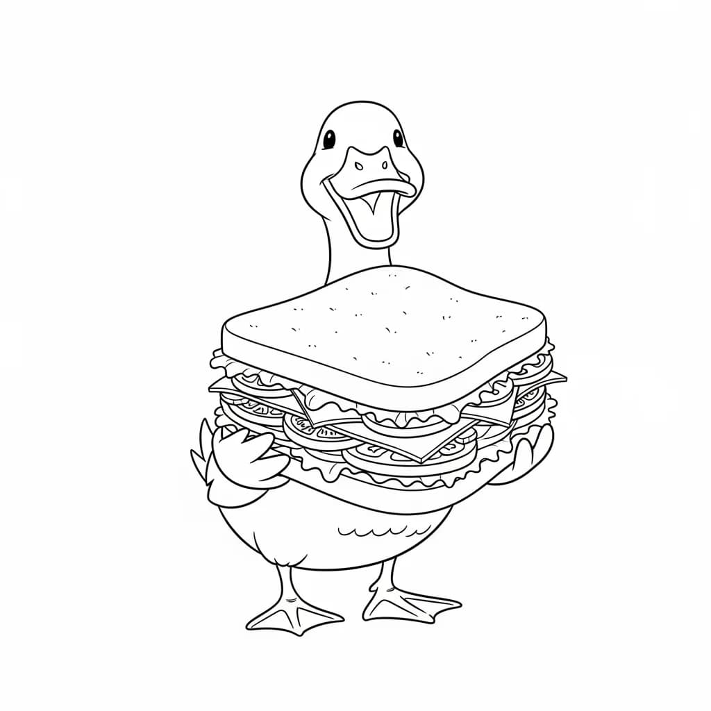 desenho de Duck para colorir