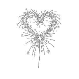 desenho de fogos de artifício para colorir