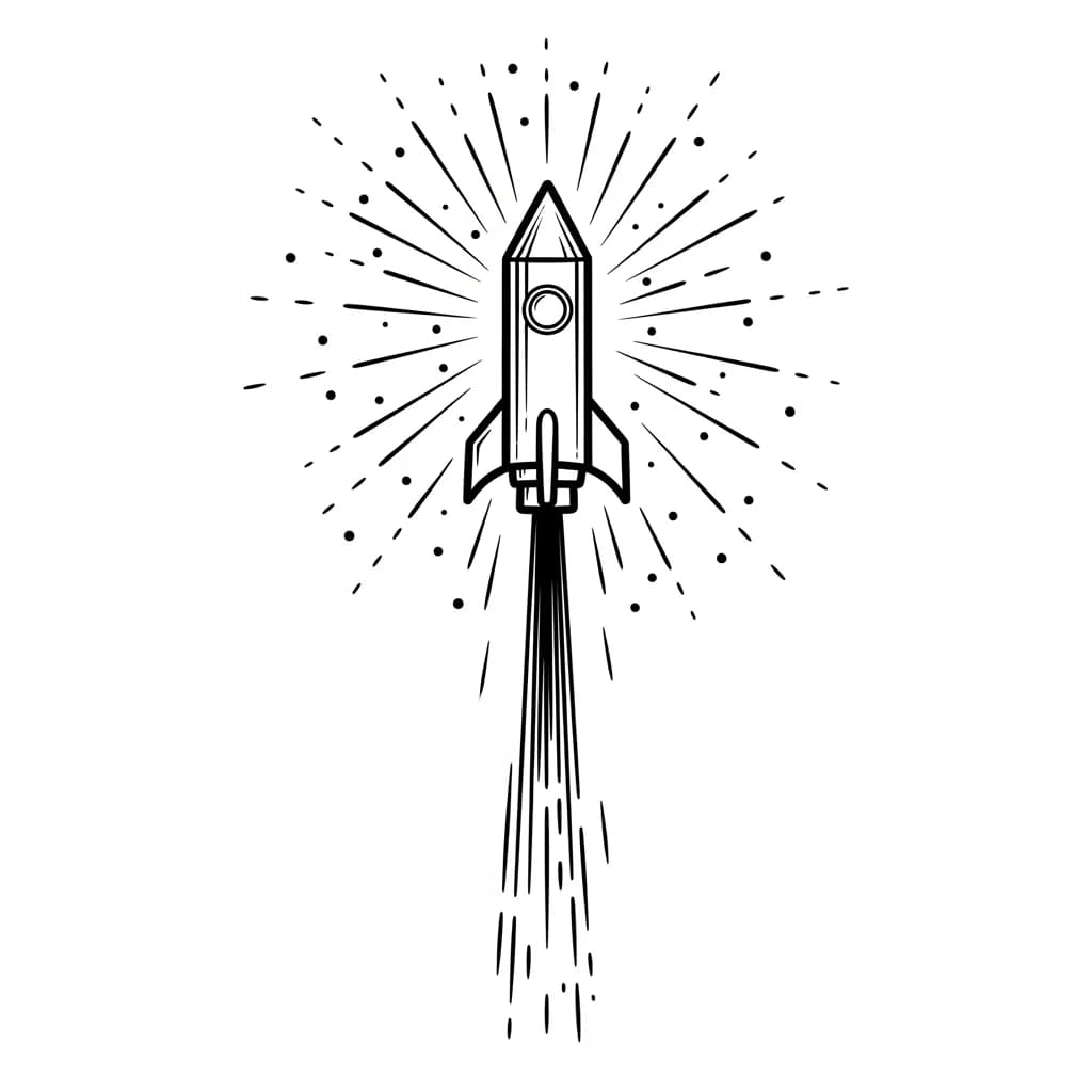 desenho de fogos de artifício para colorir