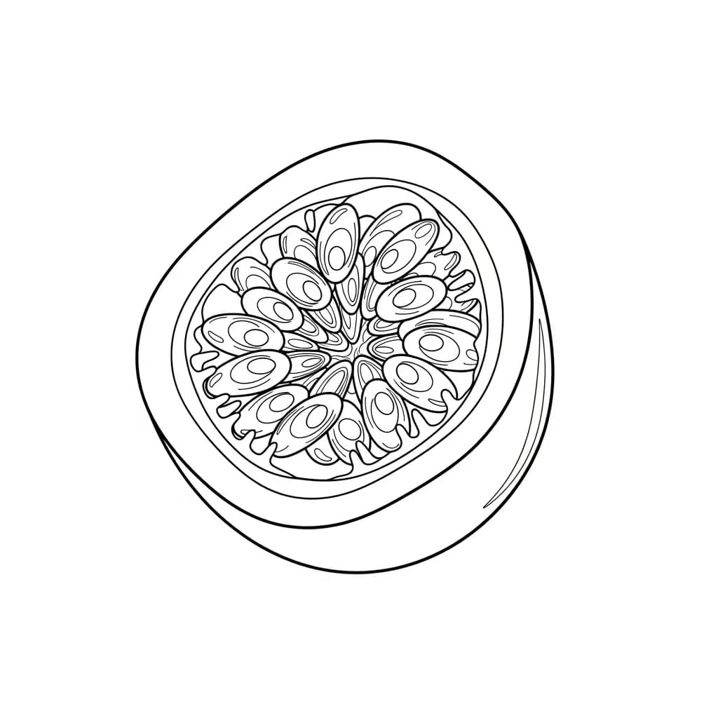 desenho de frutas para colorir