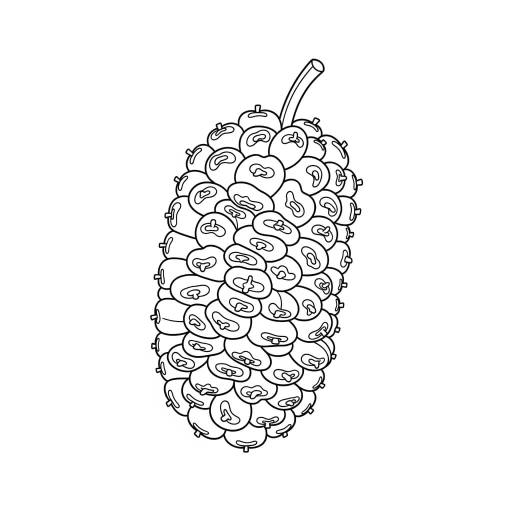 desenho de frutas para colorir