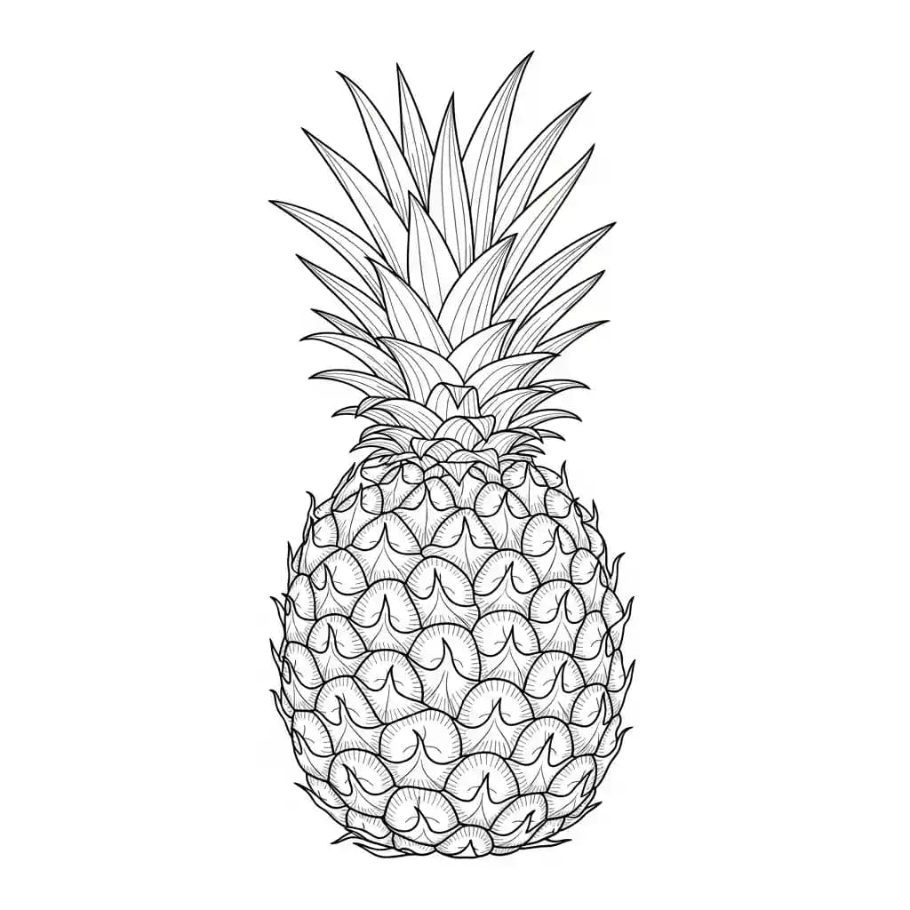 desenho de frutas para colorir