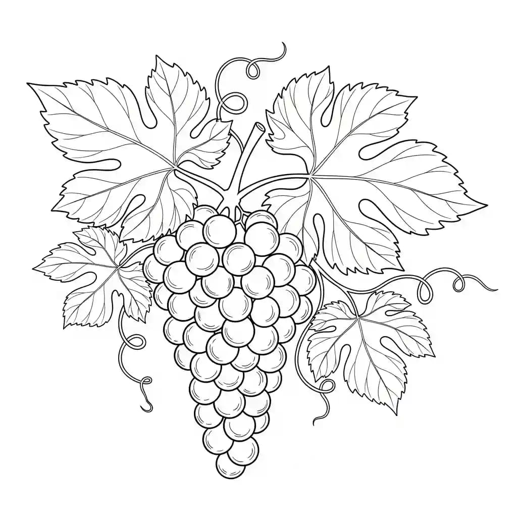 desenho de frutas para colorir