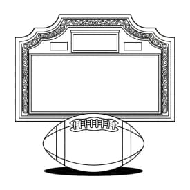 desenho de futebol para colorir
