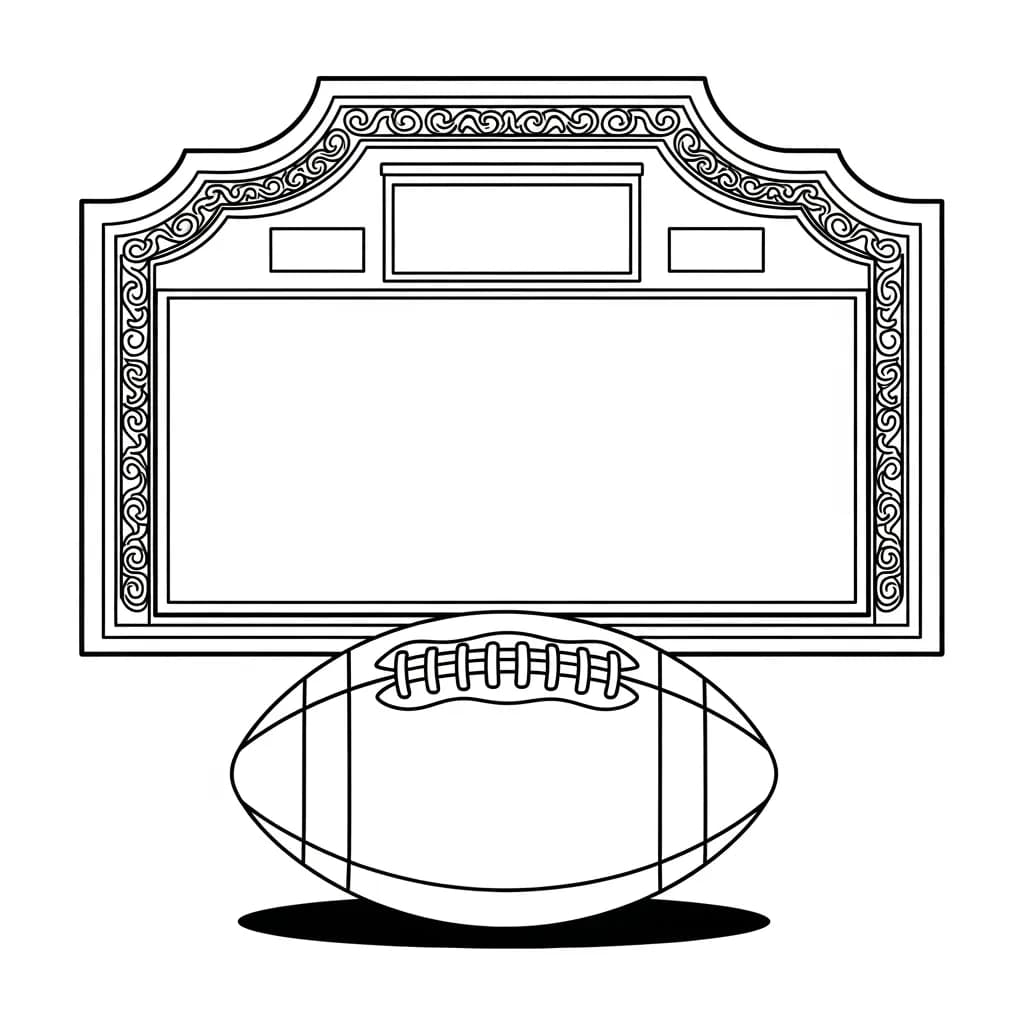 desenho de futebol para colorir