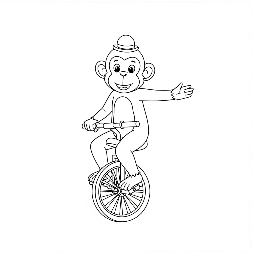 desenho de macaca para colorir