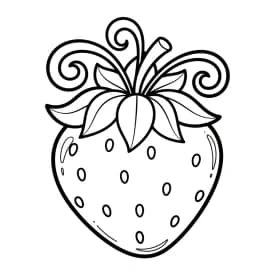 desenho de morango para colorir