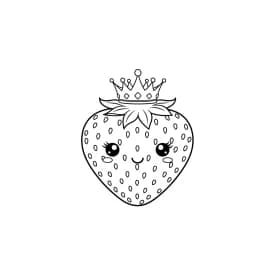 desenho de morango para colorir