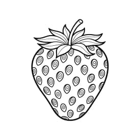 desenho de morango para colorir