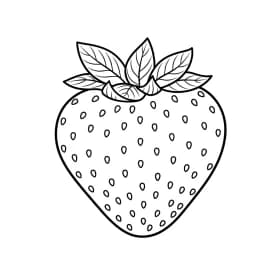 desenho de morango para colorir