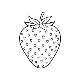 desenho de morango para colorir