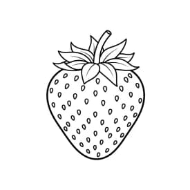 desenho de morango para colorir