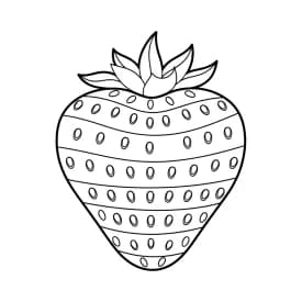 desenho de morango para colorir
