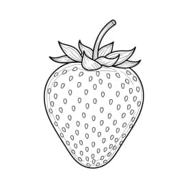 desenho de morango para colorir