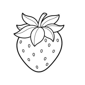 desenho de morango para colorir