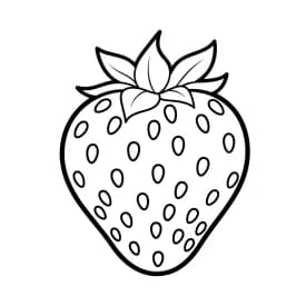 desenho de morango para colorir