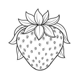 desenho de morango para colorir