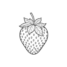desenho de morango para colorir