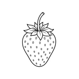 desenho de morango para colorir