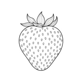 desenho de morango para colorir
