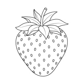 desenho de morango para colorir