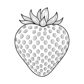 desenho de morango para colorir