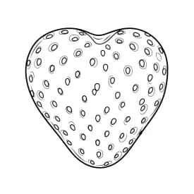 desenho de morango para colorir