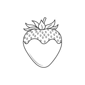 desenho de morango para colorir
