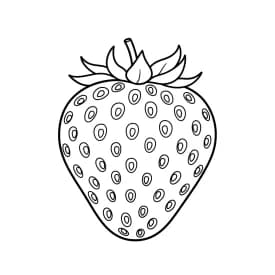 desenho de morango para colorir