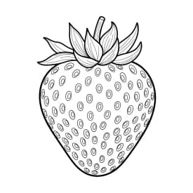 desenho de morango para colorir