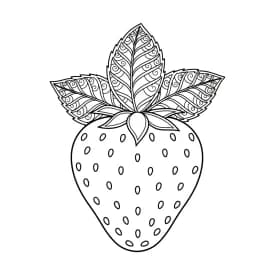 desenho de morango para colorir