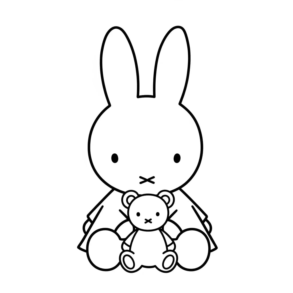 desenho de Nijntje para colorir